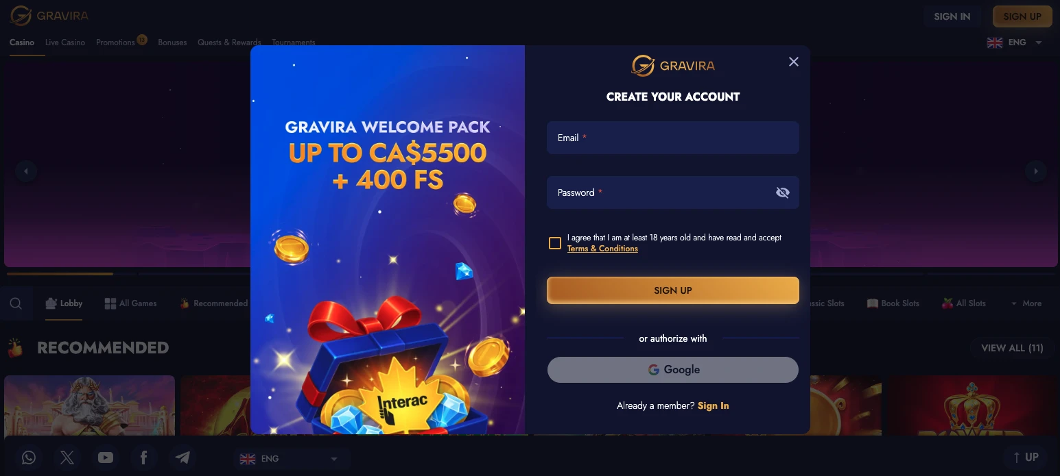 gravira-login